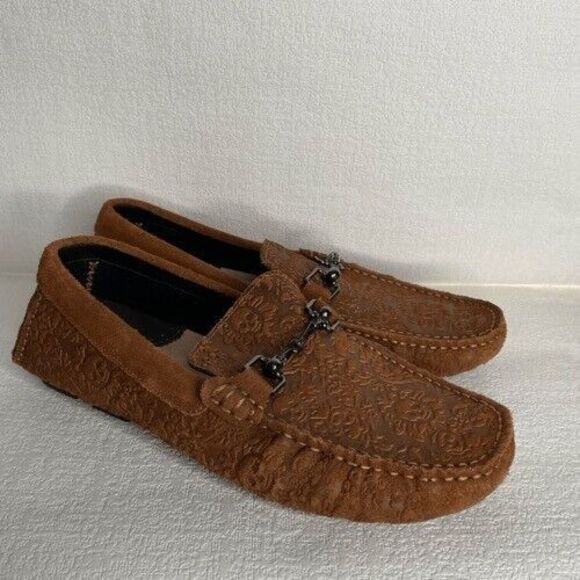 Robert Graham Tequila Paisley Embossed Driving Loafers Moccasins Men Size 8 - Picture 12 of 15